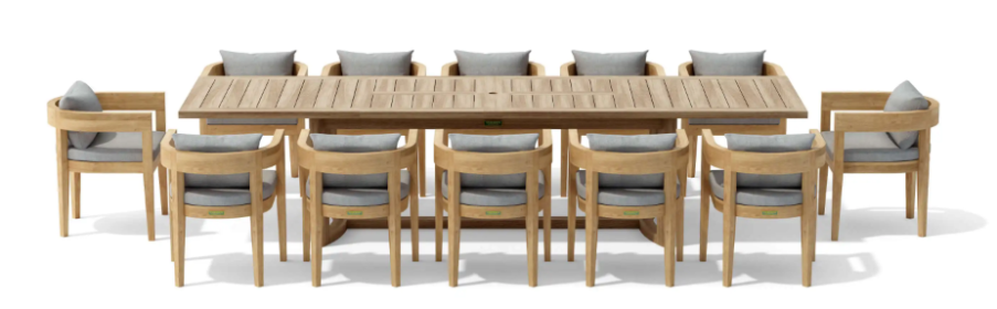 SET-175 13-PC CORONADO DINING EXTENSION TABLE